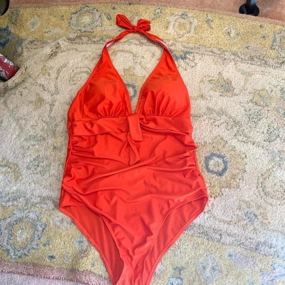 🎉HP🎉Rumi Como,Vibrant Orange,Halter Swimsuit,Beautiful,Excellent Condition,2XL - Picture 9 of 9